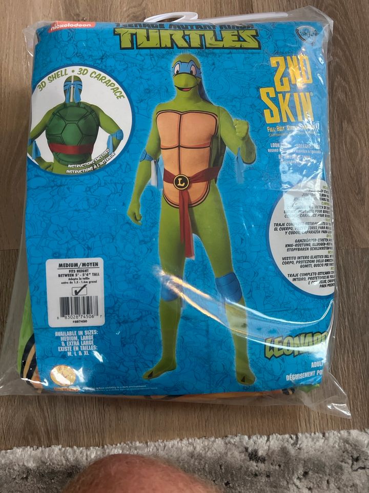 Kostüm Ninja Turtles Leonardo Stretchanzug Gr. M TOP in Herdecke