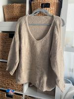 Made in Italy Pullover Oversize Beige Gr. M Hessen - Darmstadt Vorschau