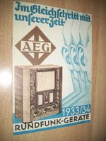 Werbekatalog "Die AEG-Rundfunkgeräte 1933/34" Frankfurt am Main - Sachsenhausen Vorschau