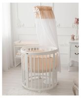 Comfortbaby Smartgrow 7in1 Babybett Kinderbett Set Weiß Holz Rund Niedersachsen - Diekholzen Vorschau