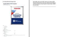 HDD 18 TB Toshiba Extern/Intern Bayern - Wiesent Vorschau