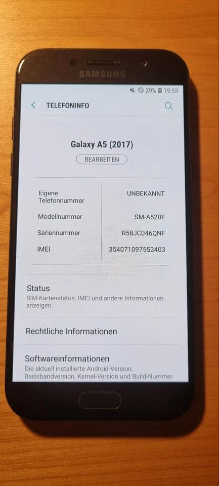 Samsung Galaxy A5 (2017) gebraucht guter Zustand in Rottenburg am Neckar