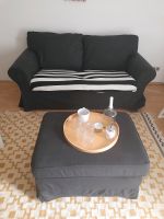 Ikea ektorp 2 er sofa idemo black mit hocker Nordrhein-Westfalen - Gummersbach Vorschau