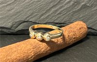 Ring 585 (14ct.) Gelbgold mit Diamantbesatz Goldschmuck T1064 Berlin - Schöneberg Vorschau