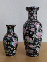 Chinesische Vasen schwarz mit bunte Blumen Motive Porzellan Baden-Württemberg - Biberach an der Riß Vorschau