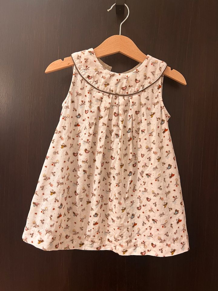 Baby Feincord Kleid ❤️Vögel Blümchen 86 in Kirchhain