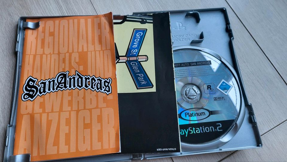 Playstation 2 PS2 GTA San Andreas mit Karte und Anleitung in Busdorf