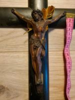 Kruzifix Jesus Kreuz Holz und Bronze Inri Berlin - Tempelhof Vorschau