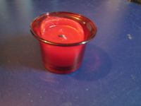 Kerzen-Halter - Windlicht aus Glas rot Nr223 Hannover - Ricklingen Vorschau