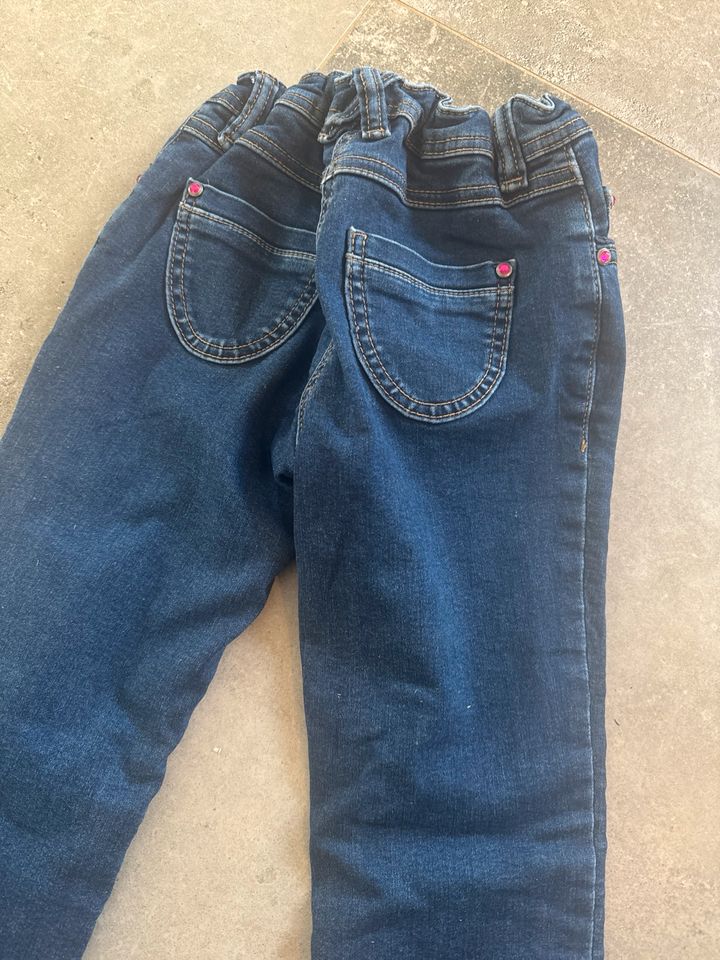 Mädchen Jeanshose gefüttert Winter Gr. 128 Topolino blau in Schleiden