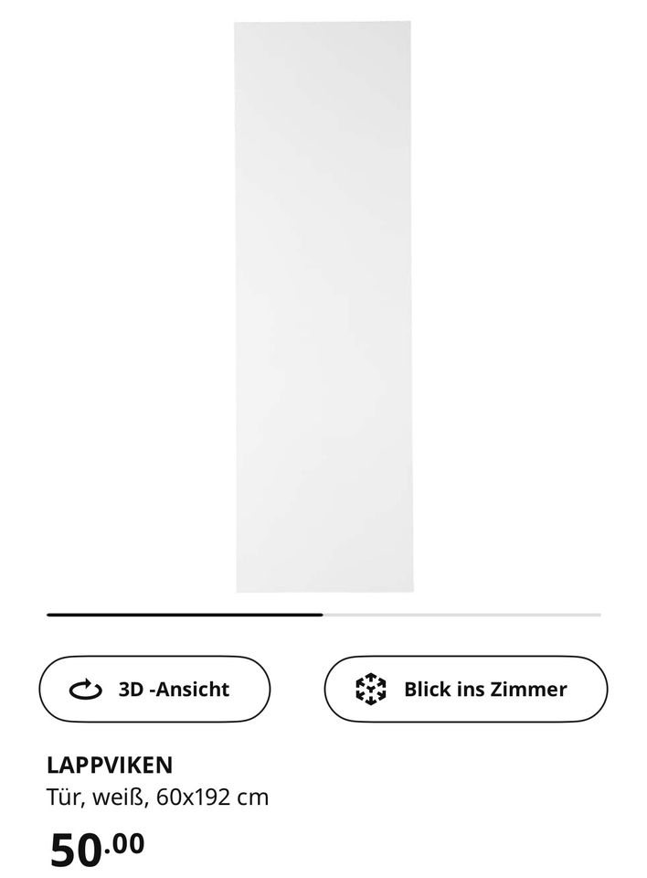 LAPPVIKEN Tür, weiß, 60x192 cm mit defekt in Berlin