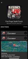 Zwei Tickets Five Finger Death Punch - Rockhal Luxemburg Saarland - Völklingen Vorschau