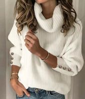 Pullover weiß/creme goldene Knöpfe NEU Gr. M Blogger Sachsen-Anhalt - Kabelsketal Vorschau