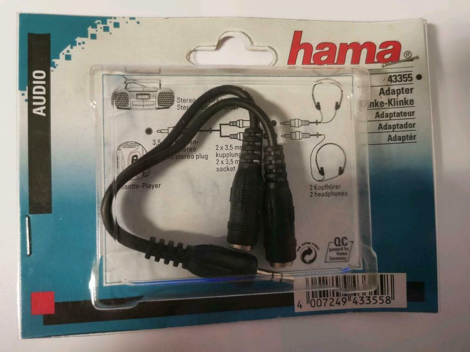 hama Audio Adapter Klinke-Klinke in Bergneustadt