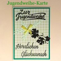 Jugendweihe Glückwunschkarte inkl. Umschlag grün Sachsen - Pegau Vorschau