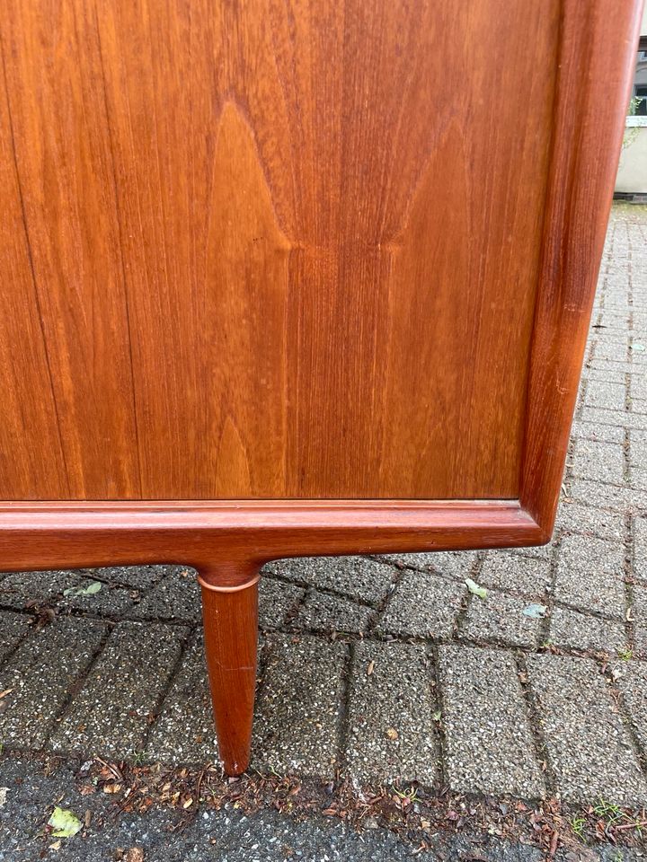 ◤ Teakholz Sideboard von Axel Christensen für Aco Møbler mid Century lowboard Retro Kommode Danish Schrank Dänisch Design 50er 60er 70er Teak Anrichte Highboard schubladenkommode Fernseher antik in Berlin