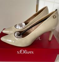 S.Oliver Pumps ecru beige Lack Gr. 40 / 40,5 soft foam Niedersachsen - Salzhausen Vorschau