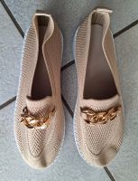 Bequeme Schuhe NEU Slipper Stoff beige Gr. 40 Nordrhein-Westfalen - Reken Vorschau