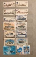 Vintage Briefmarken mit Schiffen. Hessen - Kassel Vorschau