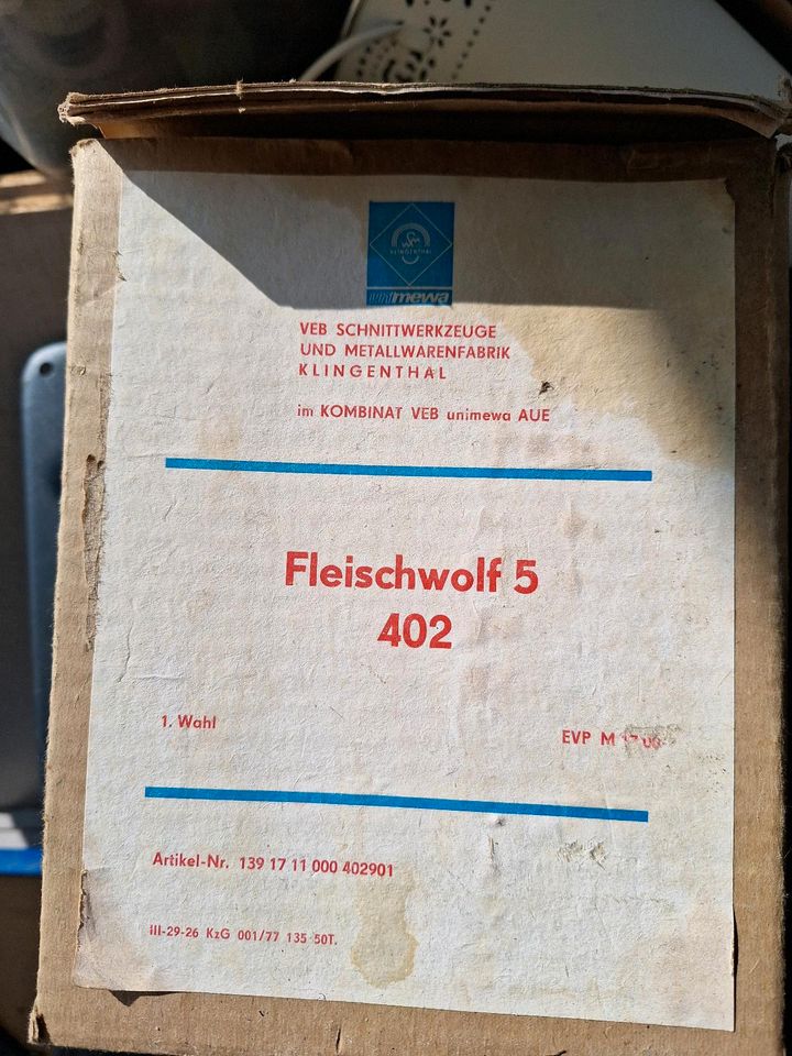 DDR  Fleischwolf in Bestensee