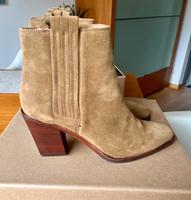 Belstaff Stiefeletten Cowboy Leder Creme OVP Frankfurt am Main - Westend Vorschau