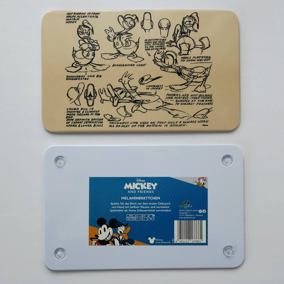 2x Disney Melaminbrettchen Mickey/Donald - Neu in Rheine