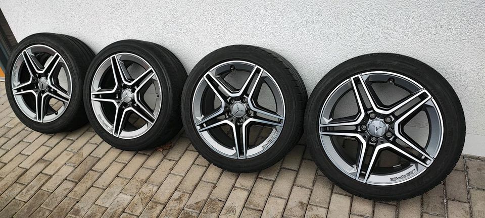 18" Mercedes AMG Felgen mit Sommerreifen in Oerlenbach