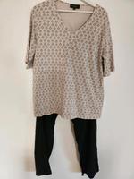 T-shirt beige/schwarz und Hose schwarzGr. 46/48 Nordrhein-Westfalen - Minden Vorschau