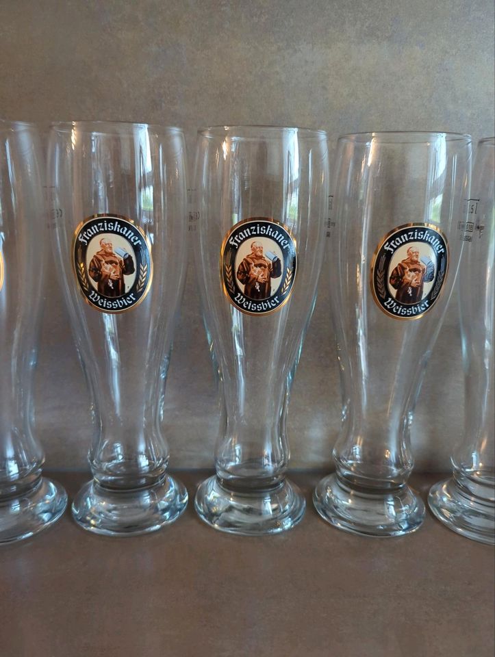 5 Bier Gläser in Forst