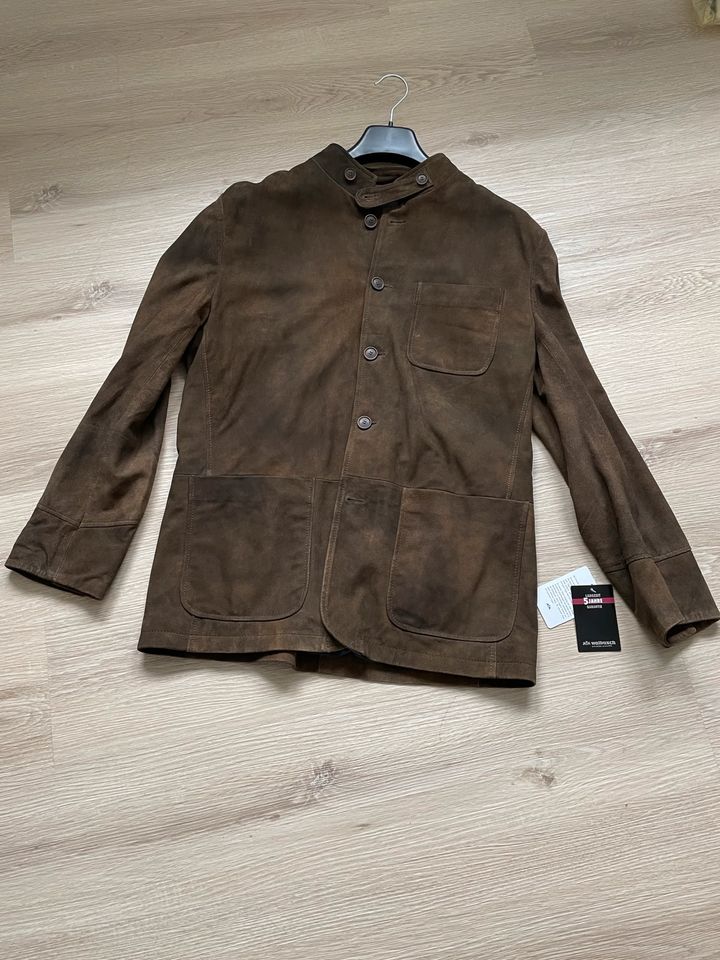 Jacke Herren Walbusch Ziegenvelours-Lederjanker Neupreis 299€ in Bielefeld