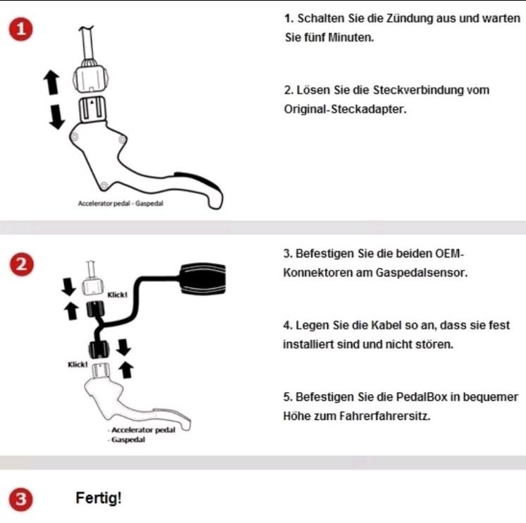 DTE Systems PedalBox 3S für Smart 454 2004-2006 1.5L BRABUS in Tiefenbronn