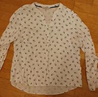 Viskose Bluse weiß mit Pinguin Muster Gr 44 clockhouse Nordrhein-Westfalen - Siegburg Vorschau