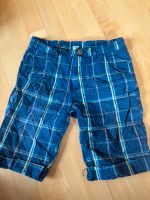 Shorts kurze Hose Gr. 140 blau kariert leichter Stoff Baden-Württemberg - Achstetten Vorschau