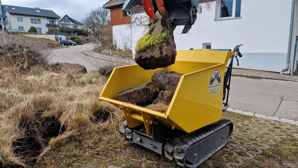 Raupendumper, Minidumper mieten in Friedenweiler