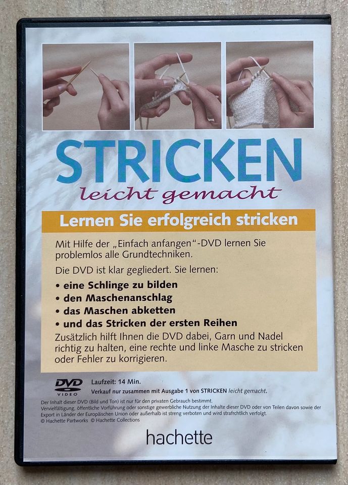Stricken leicht gemacht - Einfach anfangen DVD ♦️ TOP ZUSTAND ♦️ in Heitersheim