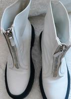 Boots Weiß Plateau Reißverschluss Gr. 40 Bayern - Uffing Vorschau