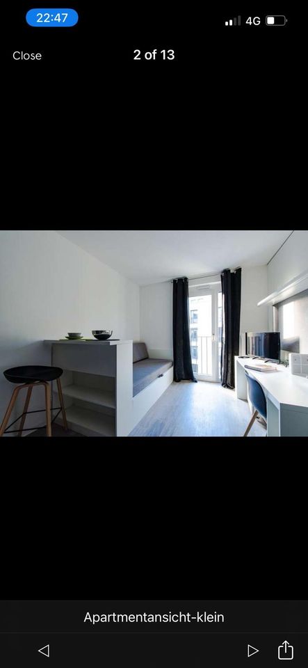 Möblierte 1 Zimmer Wohnung für 1 Woche in Berlin