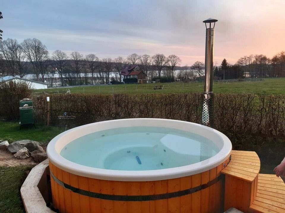 BADEFASS/HOT TUB/Whirlpool DELUXE 200cm mit Deckel für 6 Personen in Rheinbach