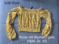 Bluse, schulterfrei, gelb, H&M, Gr. XS Bayern - Trogen Vorschau