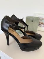Highheels Plateau mit Riemchen Gr 38 schwarz Hessen - Schauenburg Vorschau
