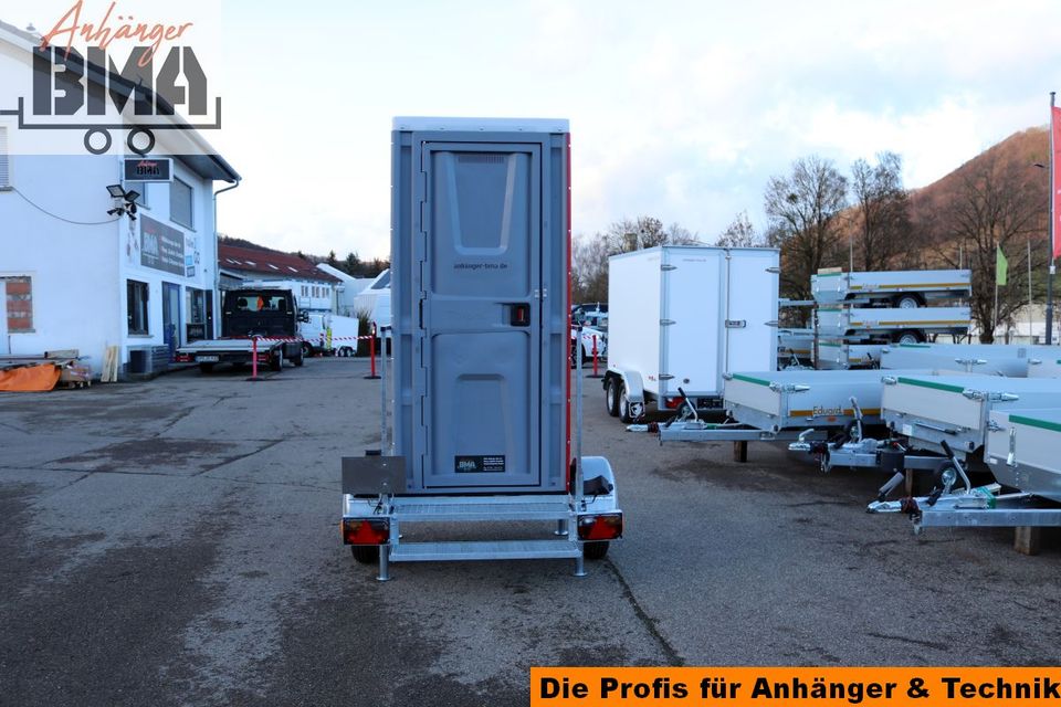 Anhänger BMA TO1 das mobile Baustellen WC Bautoilette made by BMA in Mühlhausen im Täle