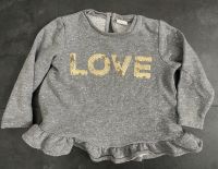 H&M Mädchen LOVE Rüschen Pullover Sweatshirt Gr.86 12-18M Nordrhein-Westfalen - Frechen Vorschau