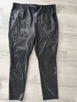 Damen Stretch Hose schwarz Wildleder Optik Gr L 44 46 Sachsen-Anhalt - Helbra Vorschau