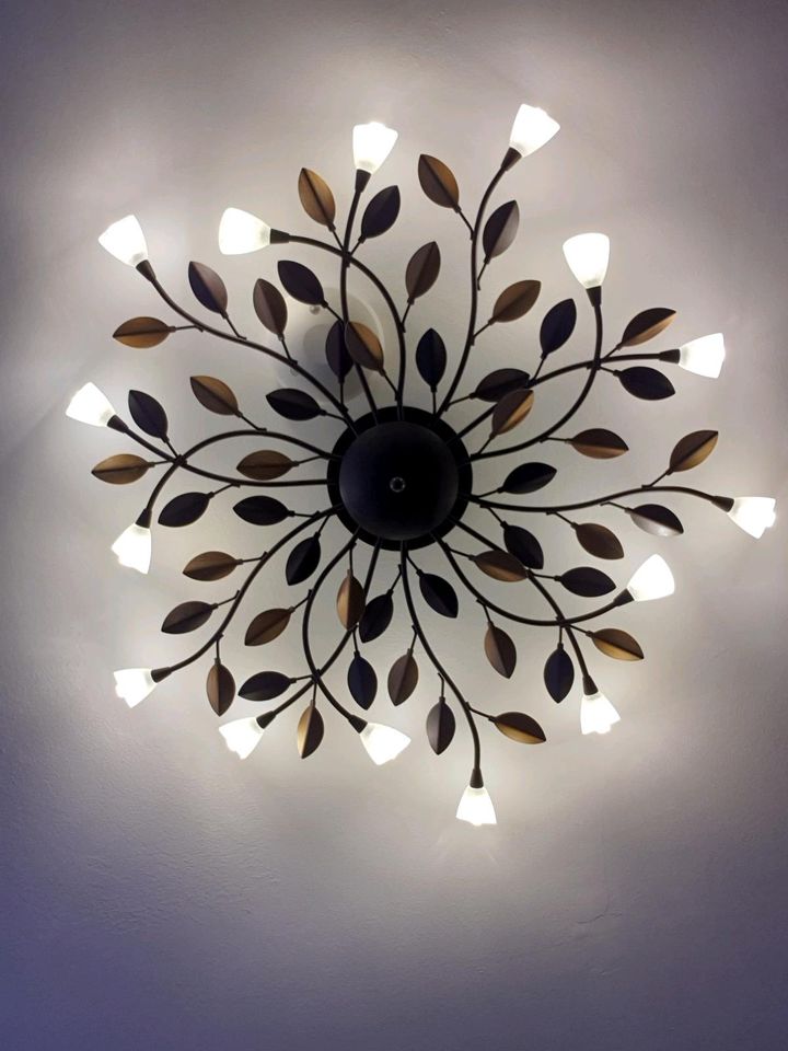 Deckenleuchte floral metall LED 15x in Osternienburger Land