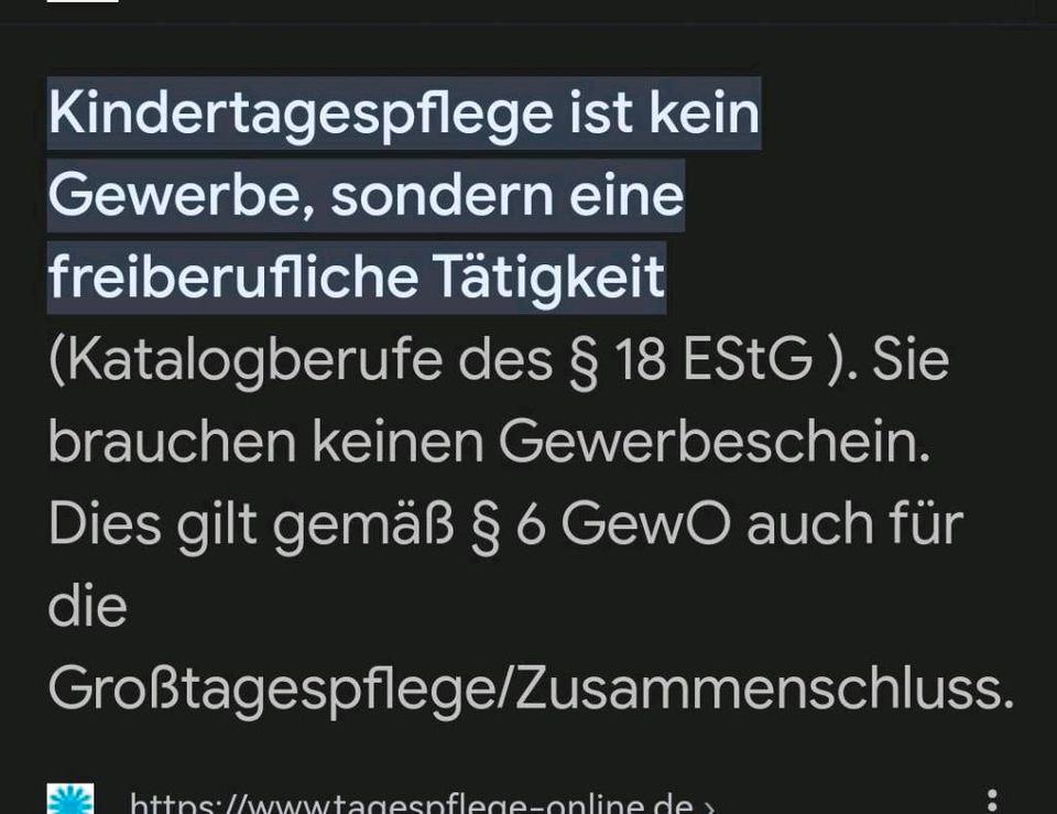 Fachkraft für Kindertagespflege hat Plätze für 2024/25  frei in Köngen