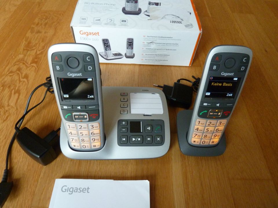Gigaset E560A DUO / Senioren Grosstasten Telefon in OV in Preetz