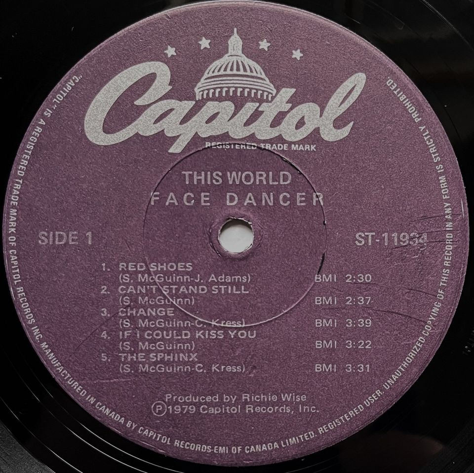 LP: FACE DANCER (USA) - This World (1979/Capitol/CDN) in Nüdlingen