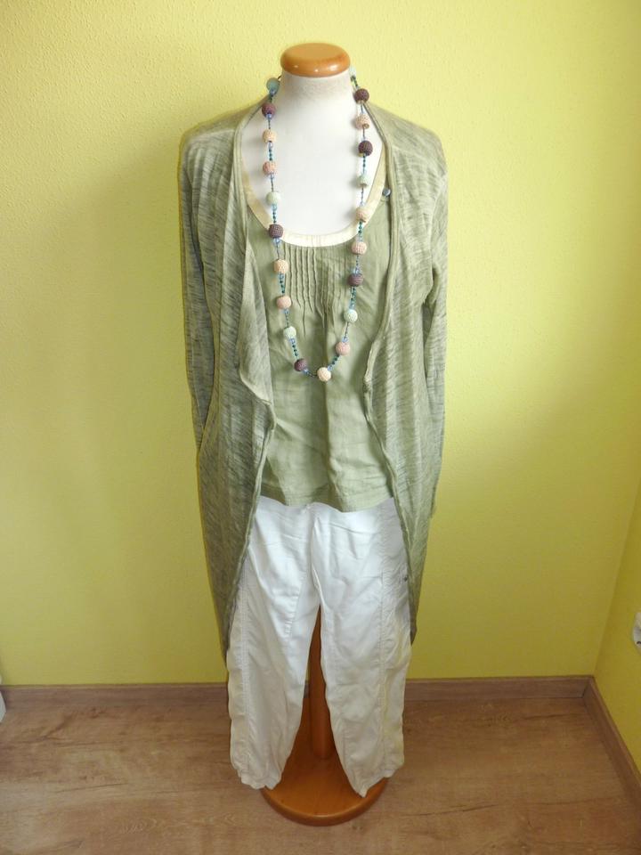 Leichte offene Jacke Please khaki Größe M wie neu Versand in Landshut