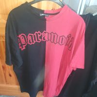 Paranoid rot schwarz t-shirt  oversized Nordrhein-Westfalen - Wenden Vorschau