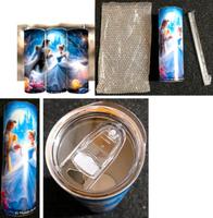 * Tumbler * Cinderella * Prinz * Schloss * mit Strohhalm * Nordrhein-Westfalen - Herne Vorschau